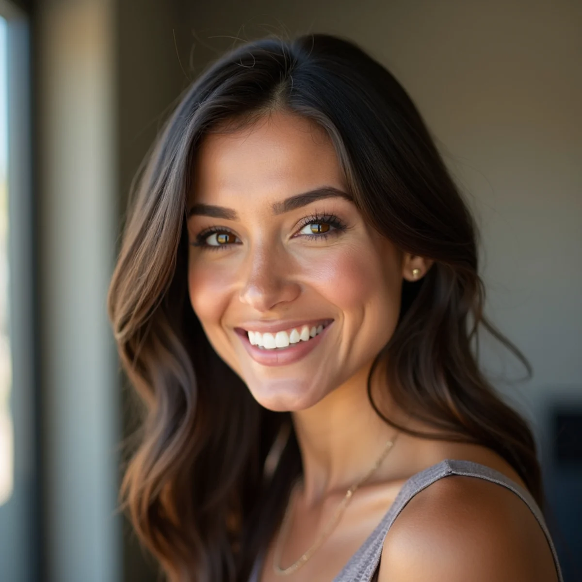 Professional headshot with a cleanly blurred background behind the subject in a San Antonio office