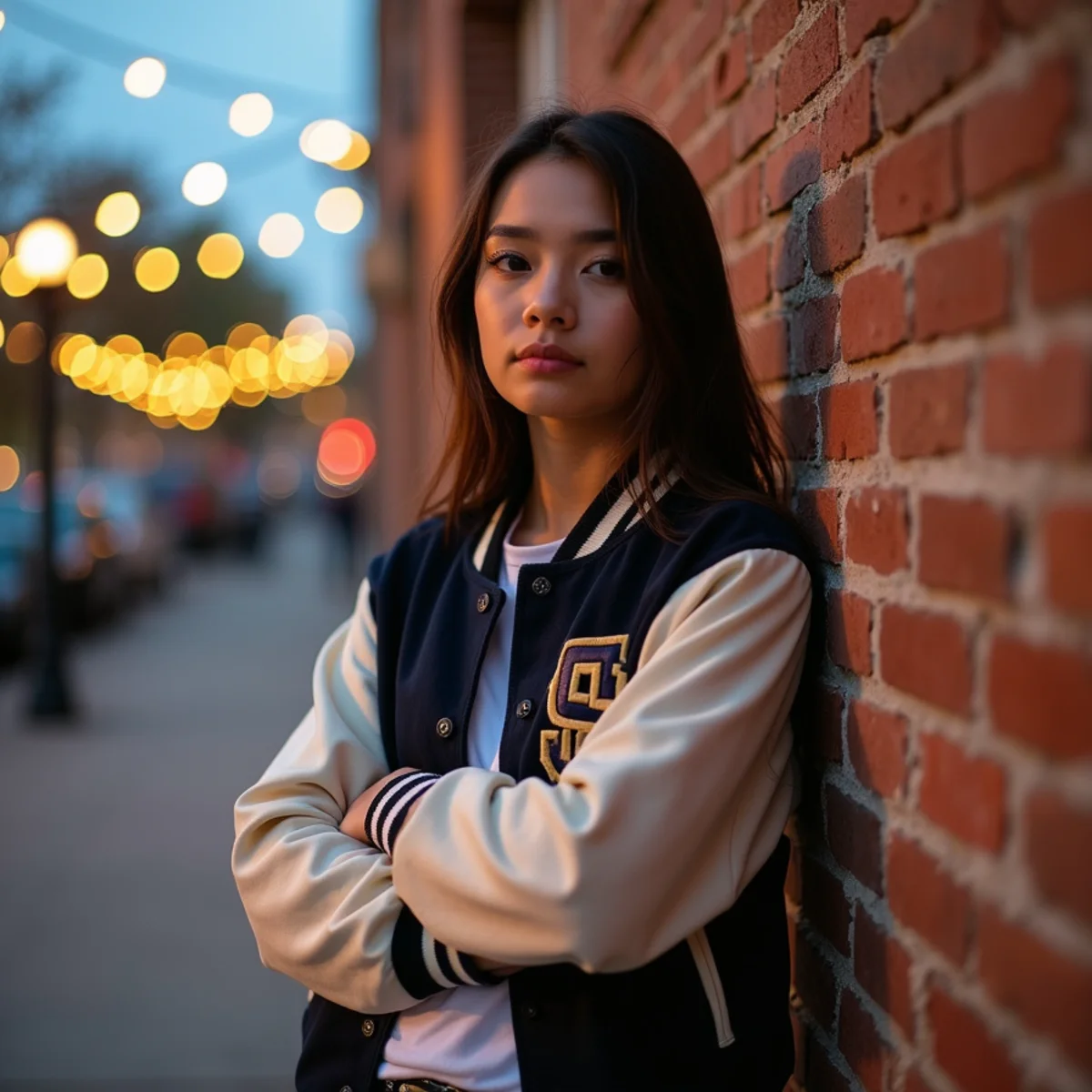 High school senior photographed in cap and gown during a San Antonio senior portrait session on a university campus